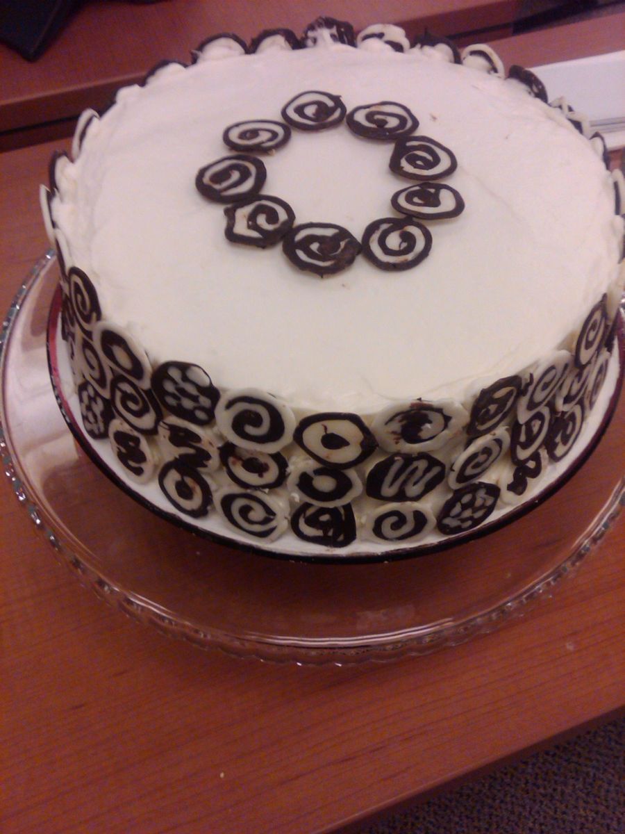 Black And White Checkered Cake