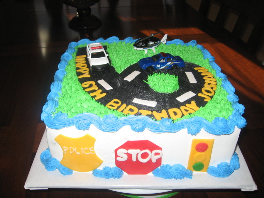 Police Car Birthday Cake