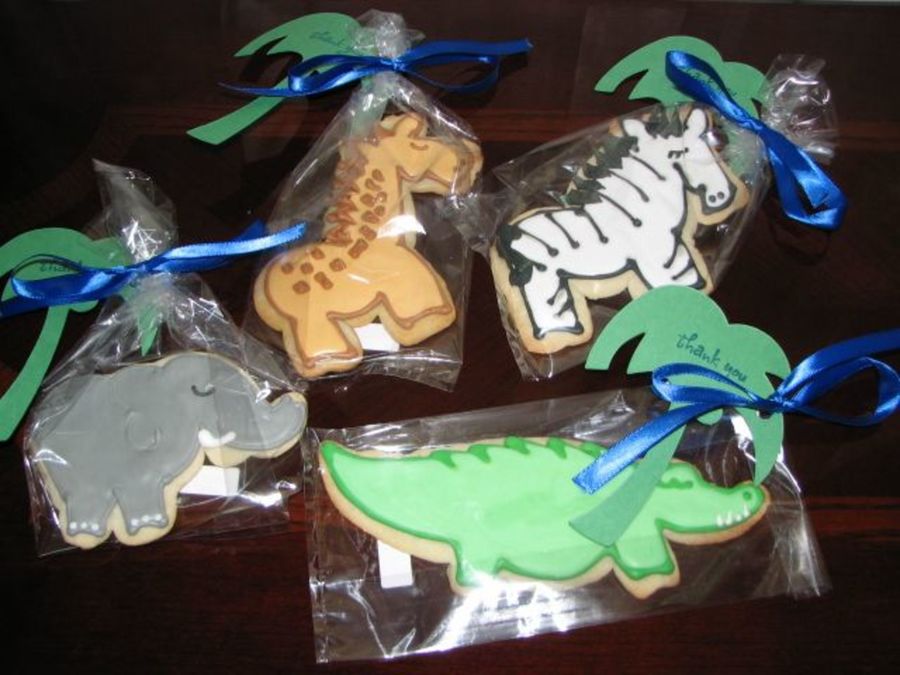 Jungle Animal Cookie Favors
