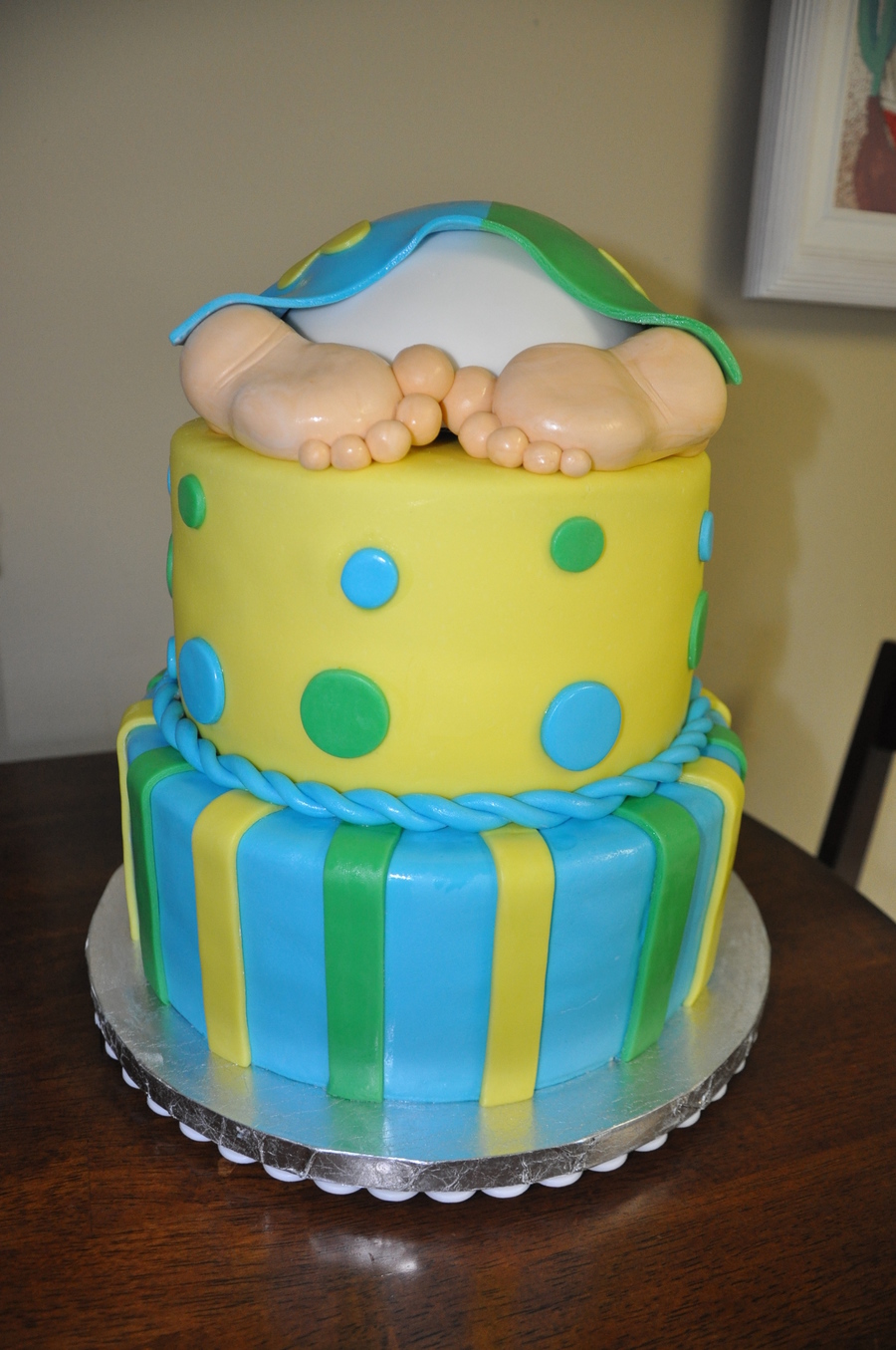 Baby Shower Cake For A Boy