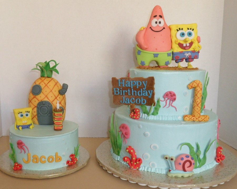 Spongebob Patrick And Gary Birthday - CakeCentral.com