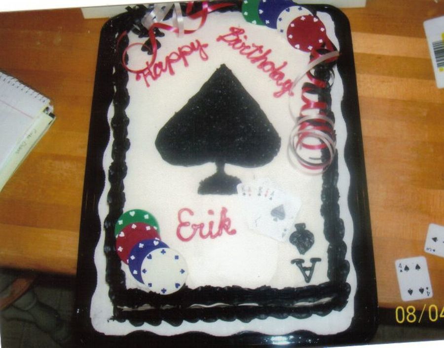 Ace Os Spades Cake