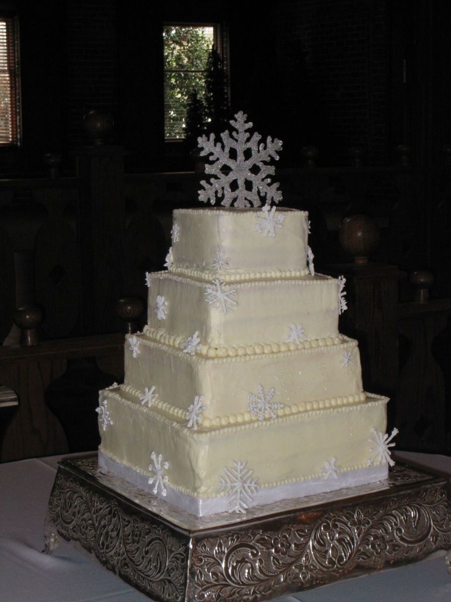 Snowflake Wedding Cake