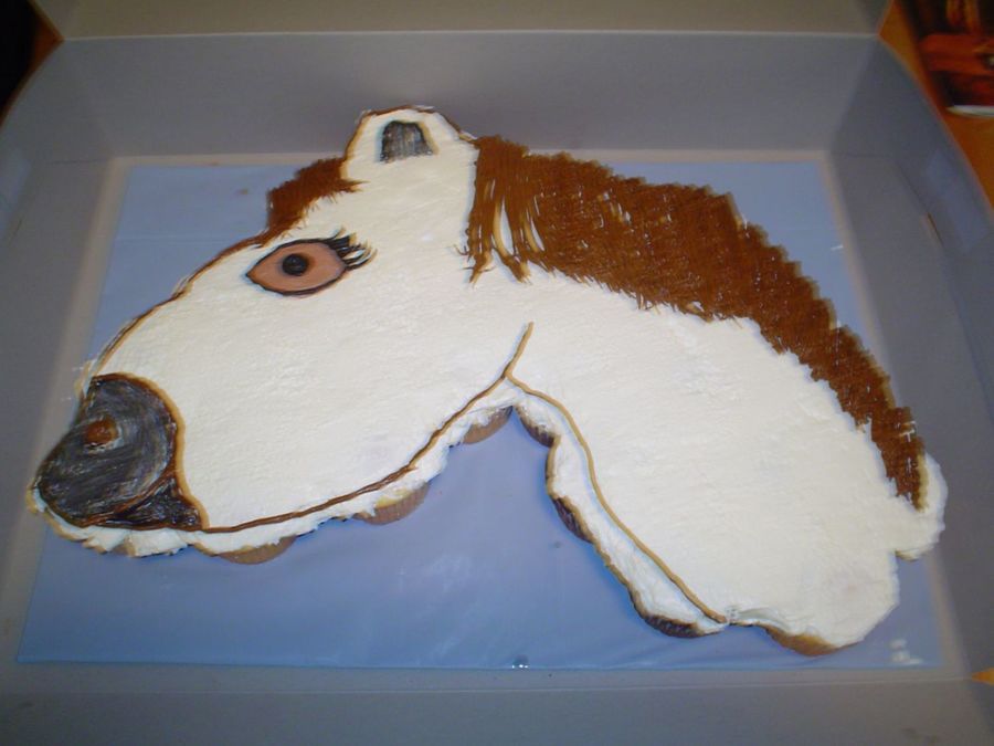 Horse Cupcake Cake