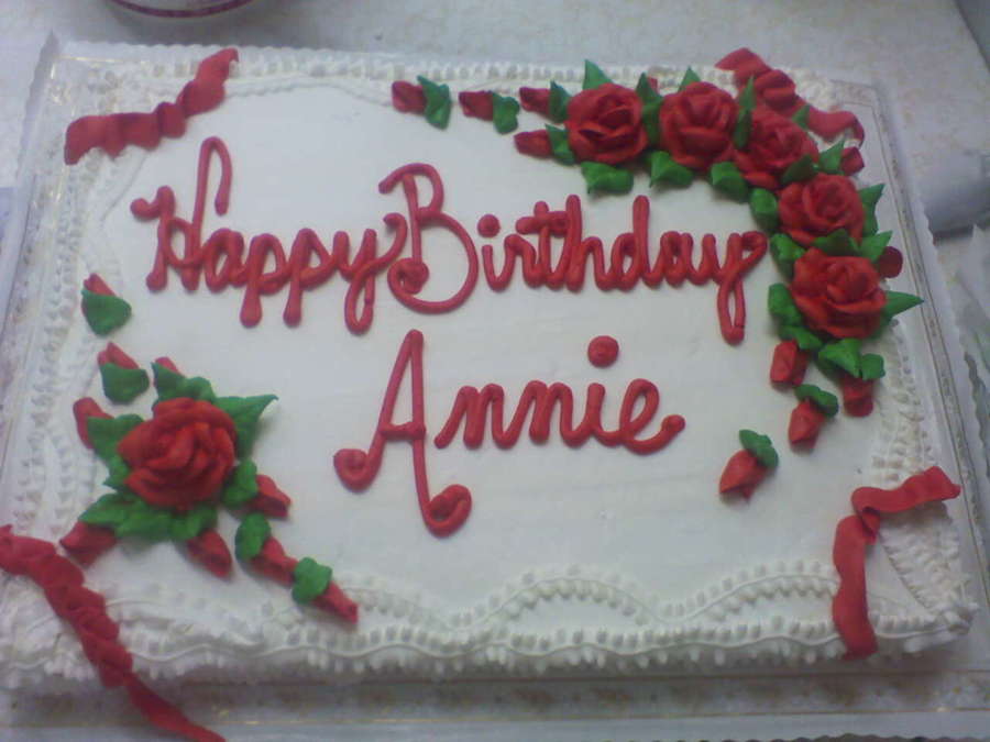 Happy Birthday Annie - CakeCentral.com
