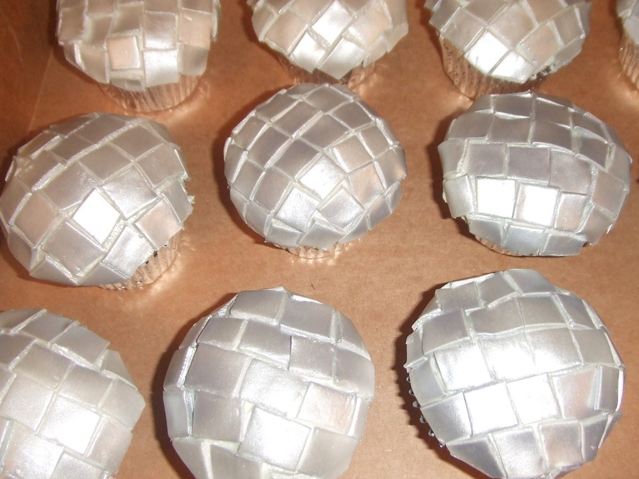 Disco Ball Cupcakes