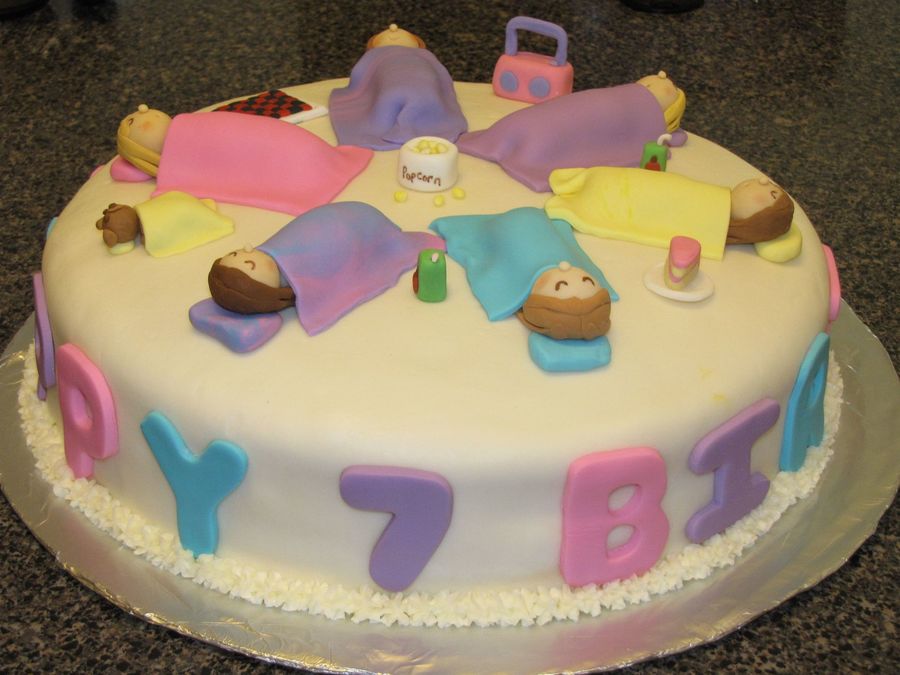 Slumber Party Birthday Cake