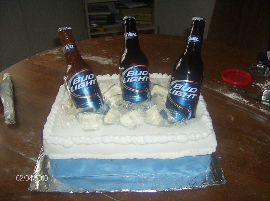 Beer Cooler Birthday Cake