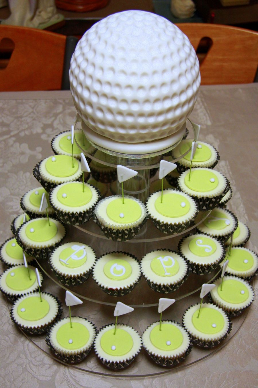 Golf Cupcake Tower