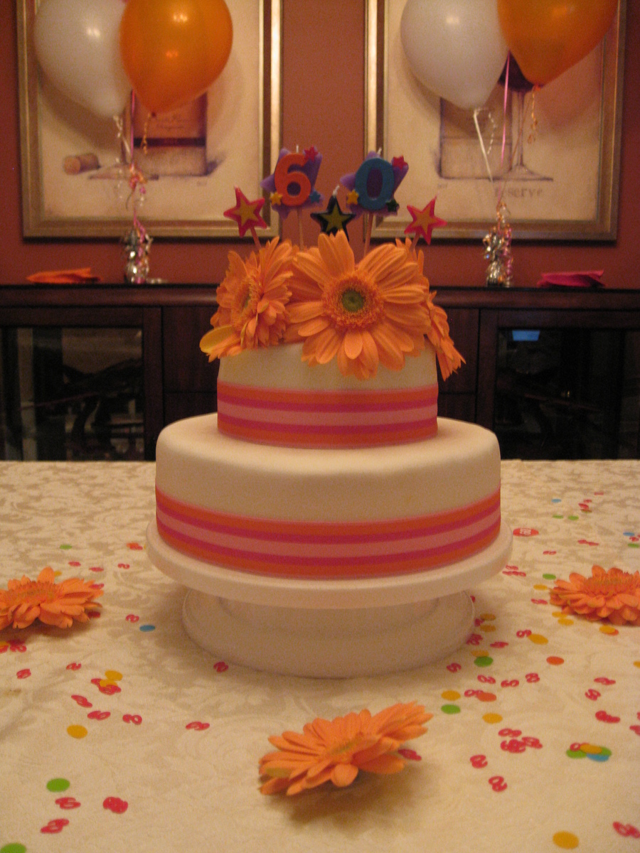 Flower 60Th Birthday Cake - CakeCentral.com