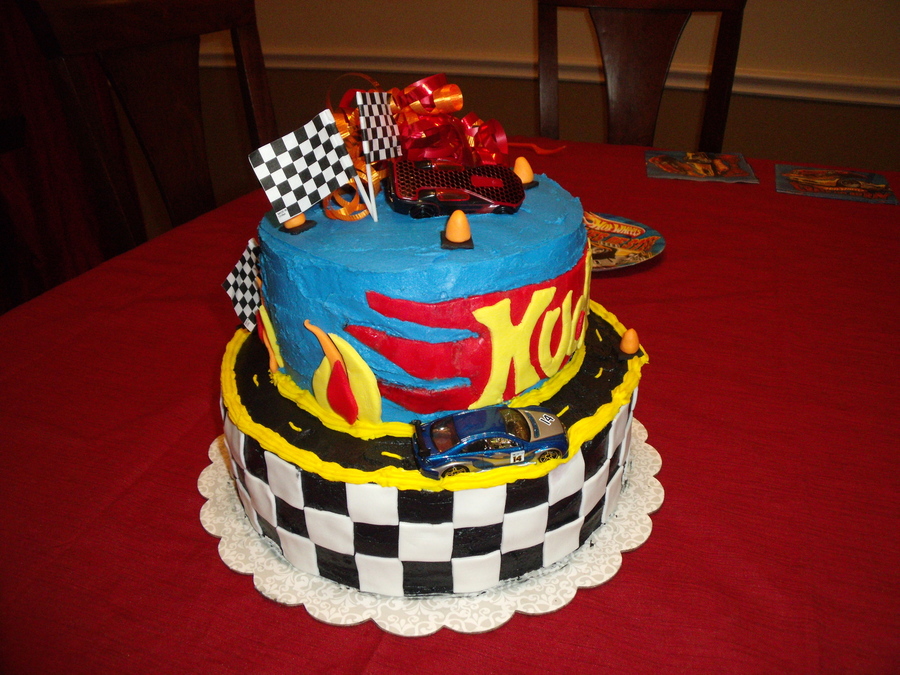 Hot Wheels Birthday Cake