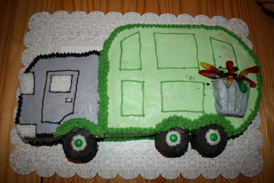 Garbage Truck Cake