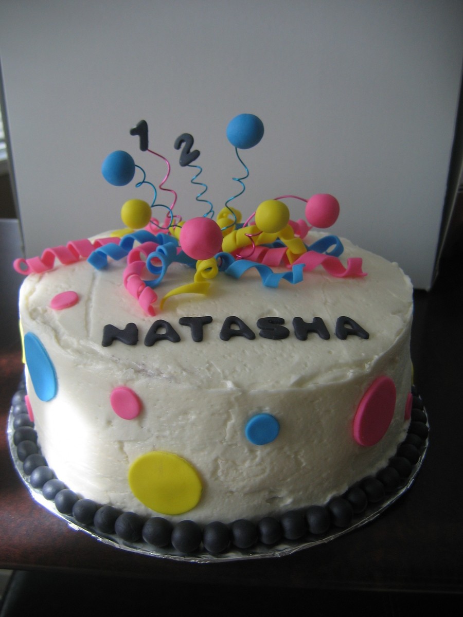 Polka Dot Birthday Cake