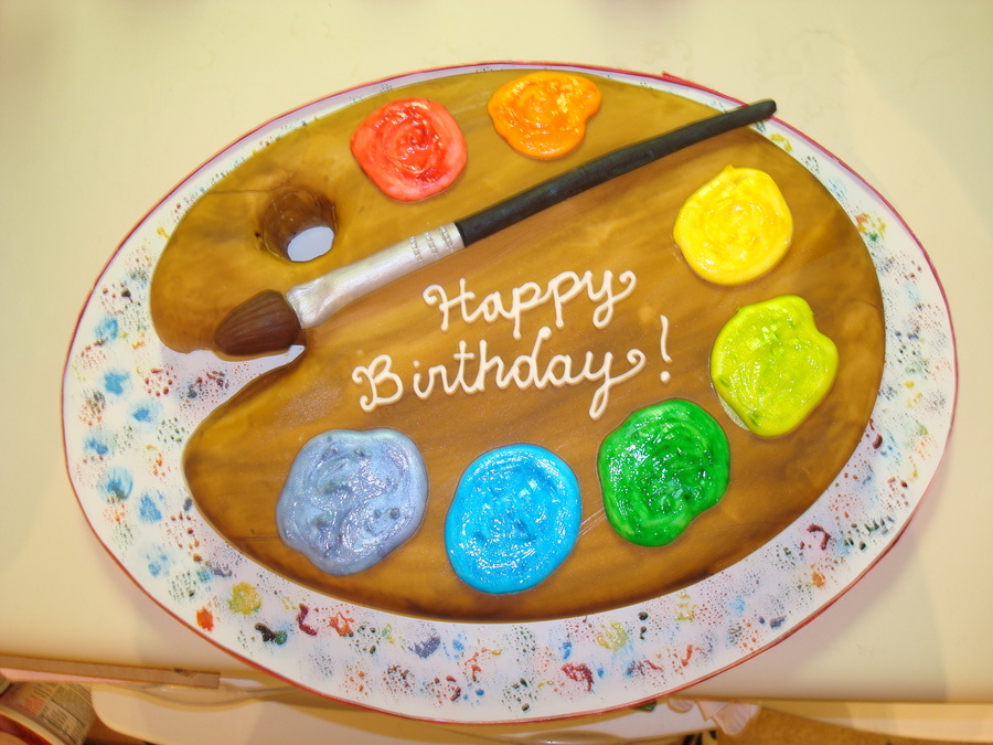 Painter's Palette Cake