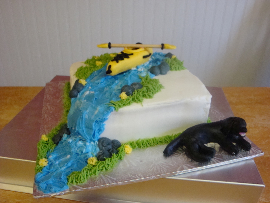Kayak Birthday Cake