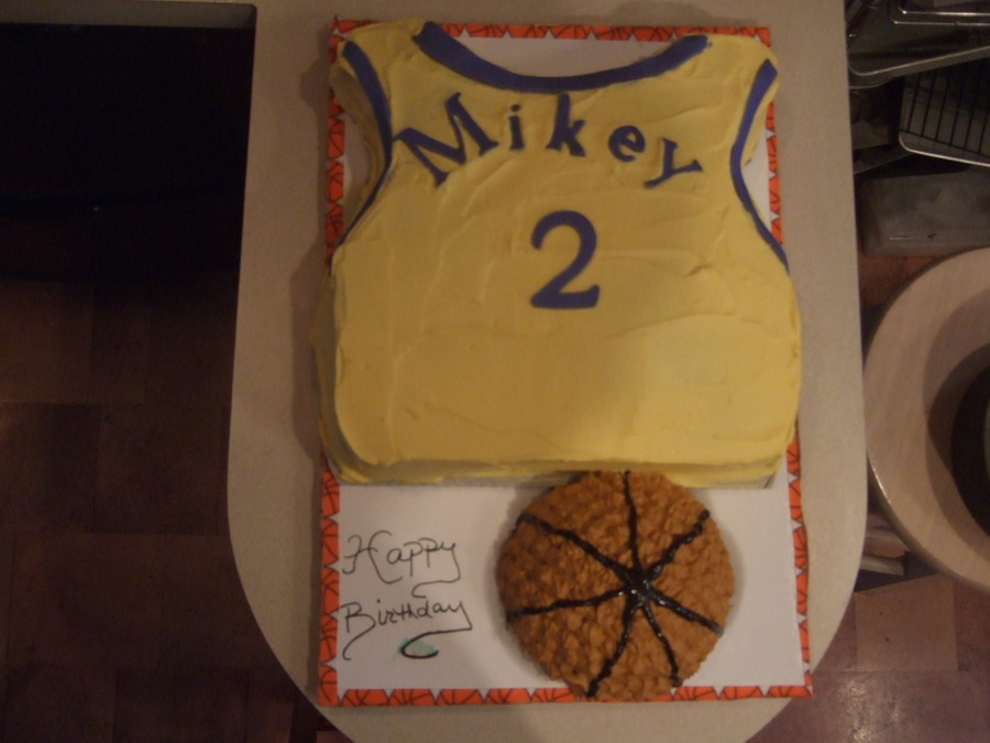Basketball Jersey Cake