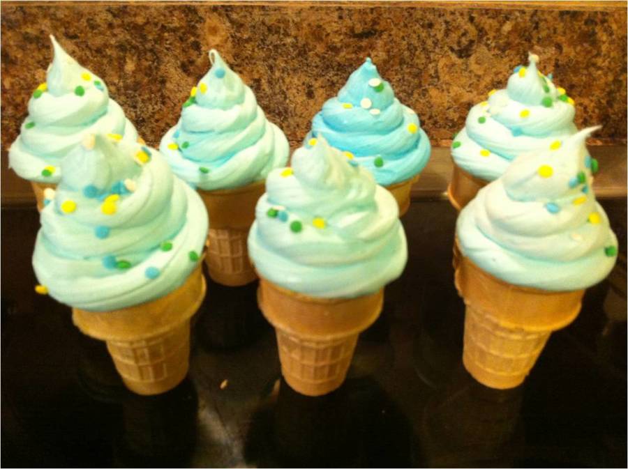 Ice Cream Cone Cup Cakes