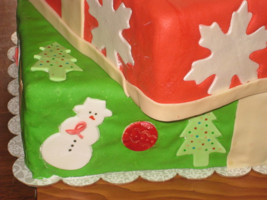 Christmas Box Cake