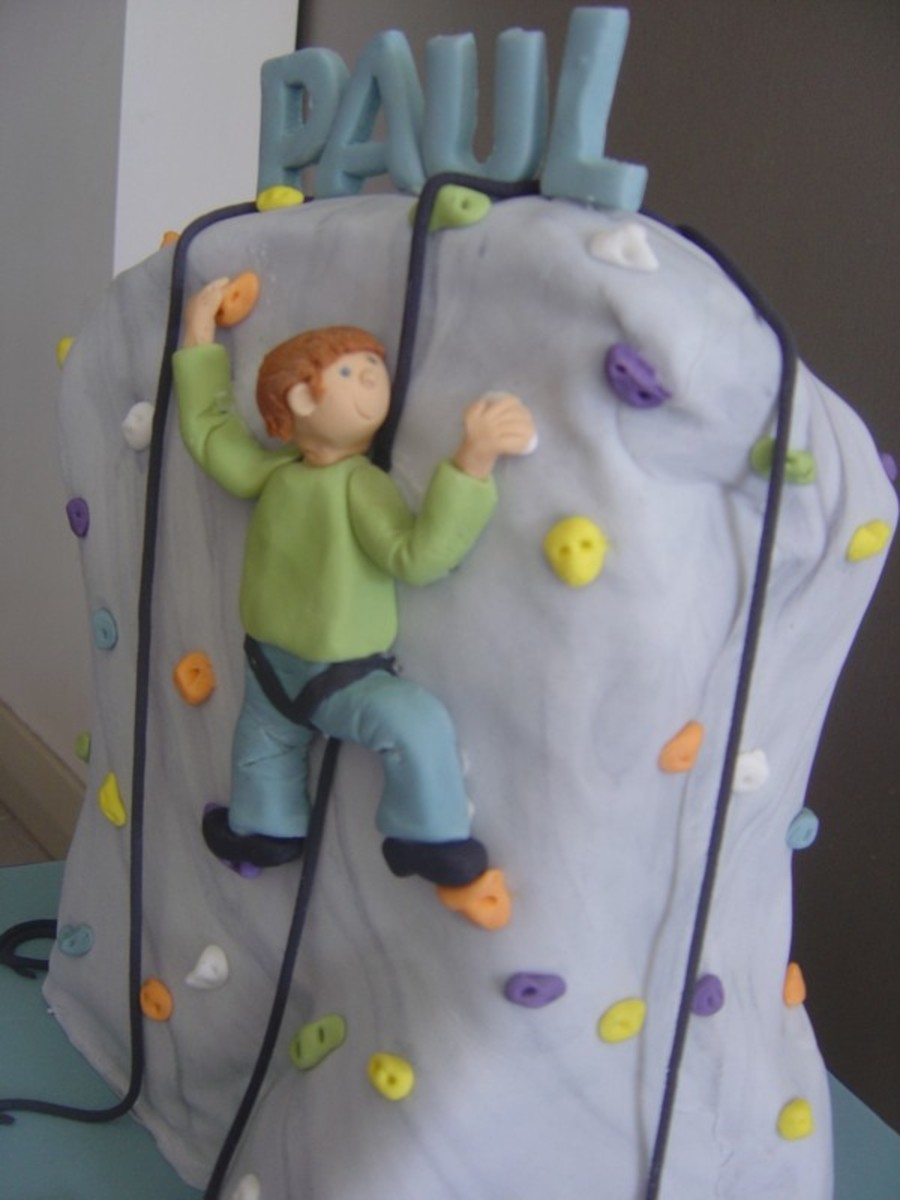 Indoor Rock Climbing Cake