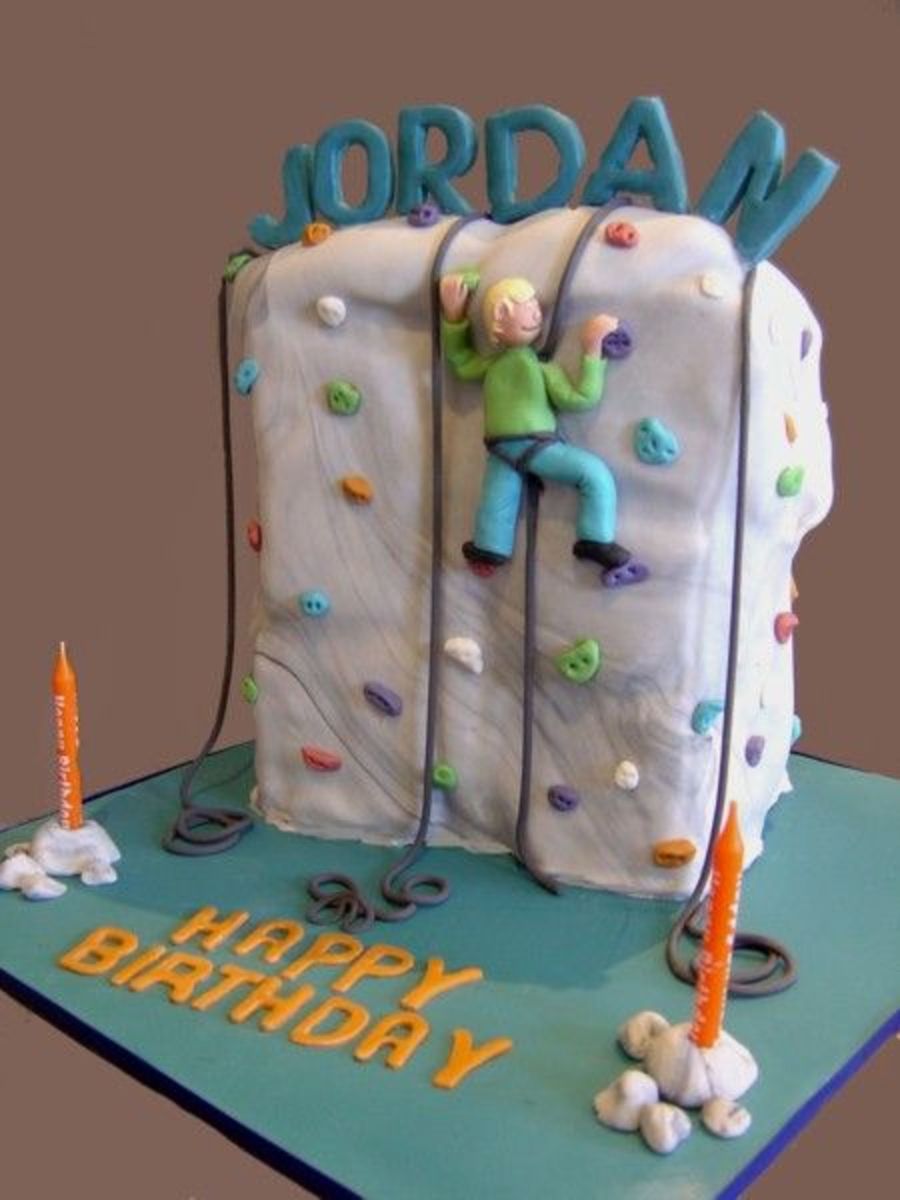 Indoor Rock Climbing Birthday Cake