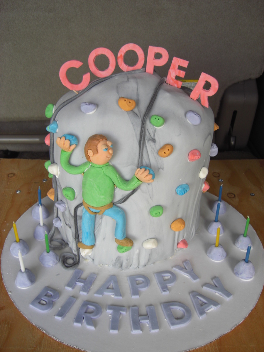 Rock Climbing Cake