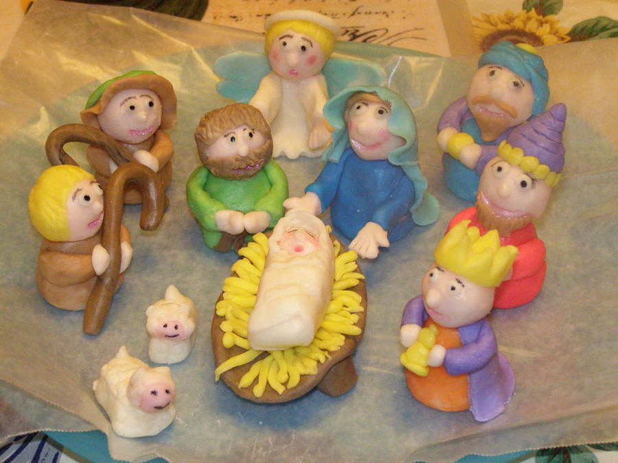 Candy Clay Nativity Figures