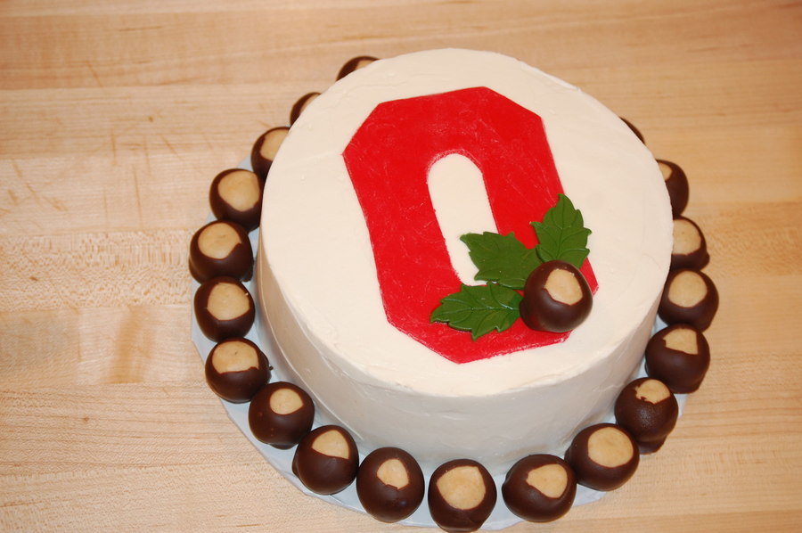 Ohio State Birthday Cake