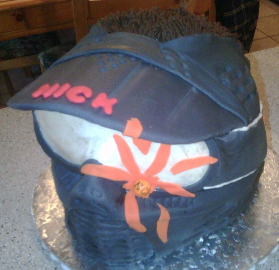Paintball Mask Birthday Cake