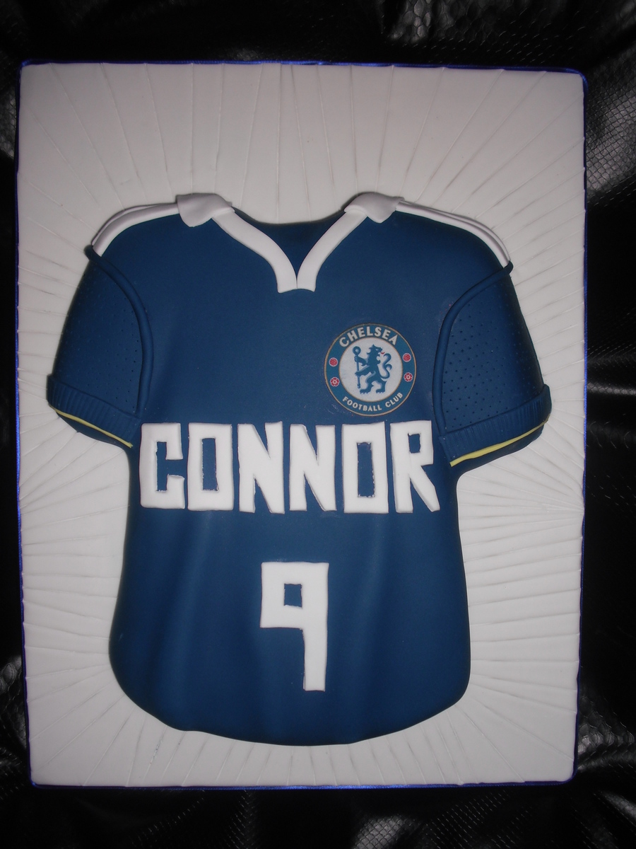Chelsea Football Shirt Cake