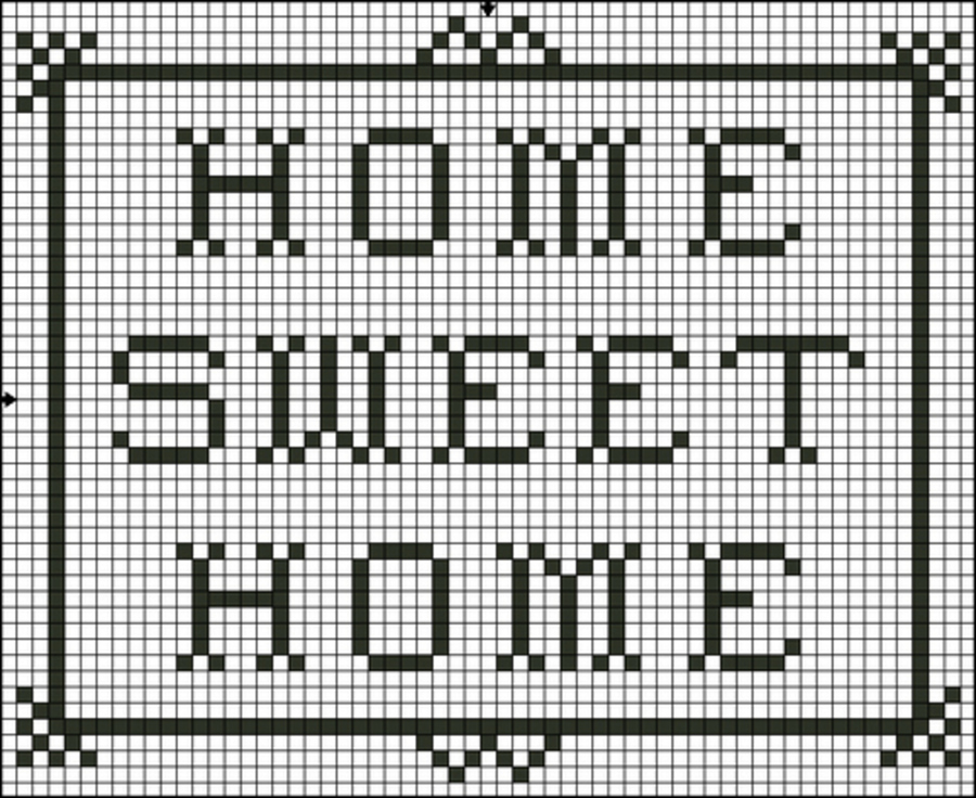 Cross Stitch “home Sweet Home” - CakeCentral.com