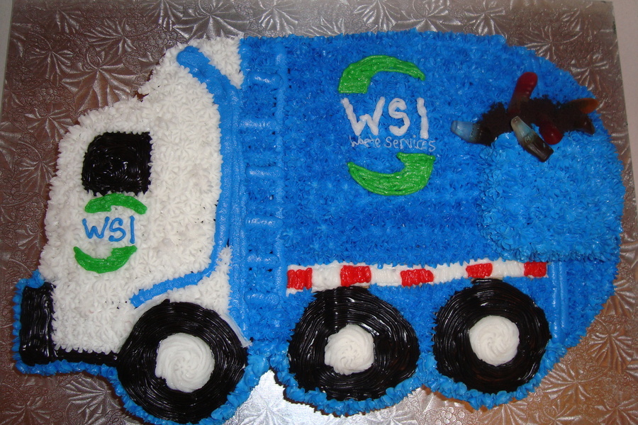 Garbage Truck Cake