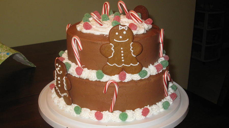 Gingerbread Christmas Cake