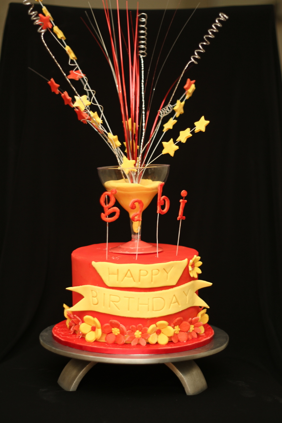 Martini Birthday Cake - CakeCentral.com