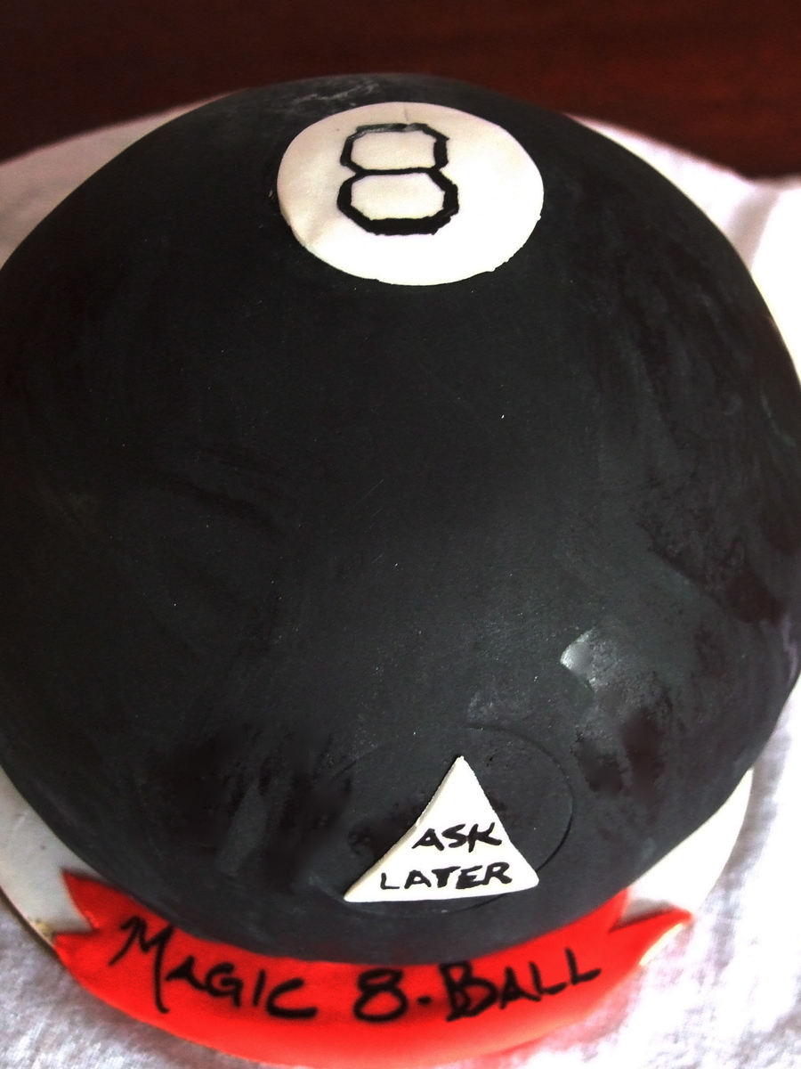 magic 8 ball cake