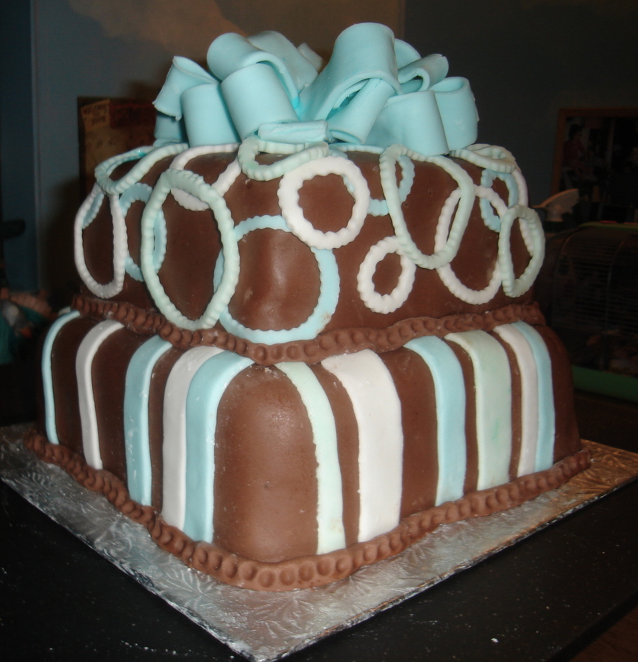 Abstract Birthday Cake