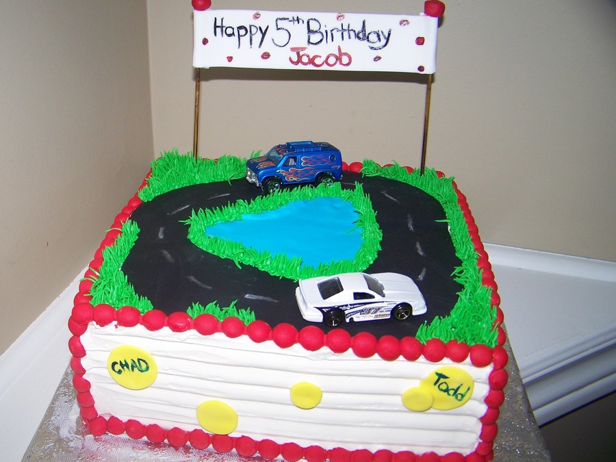 Hot Wheels Birthday Cake