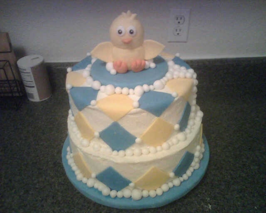 Duckling Baby Shower Cake