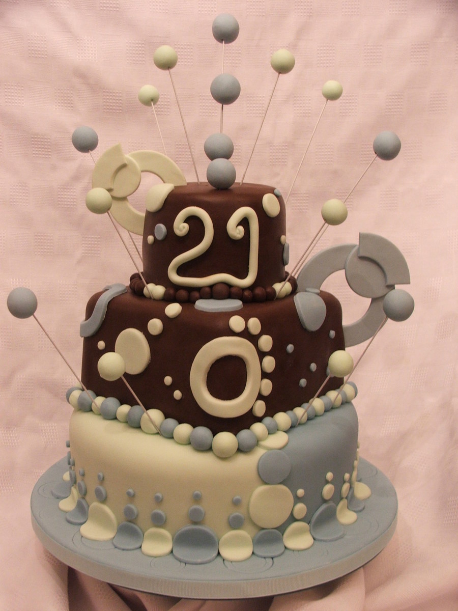 Circles Birthday Cake - CakeCentral.com