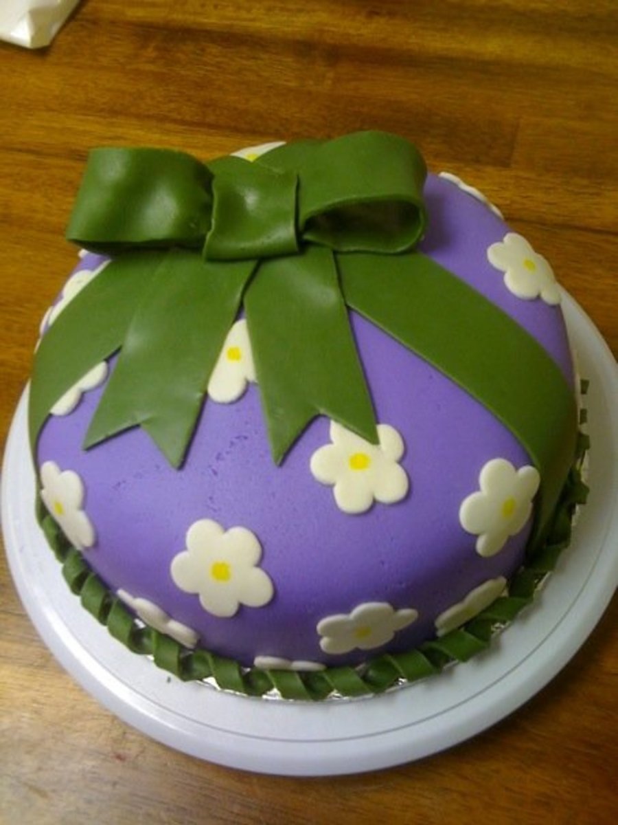 First Fondant Cake Post Fondant Class