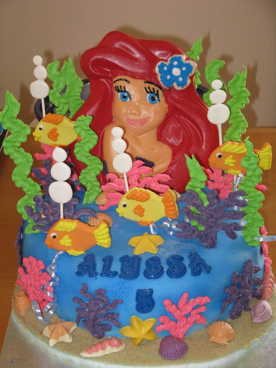 Little Mermaid, Ariel Birthday Cake