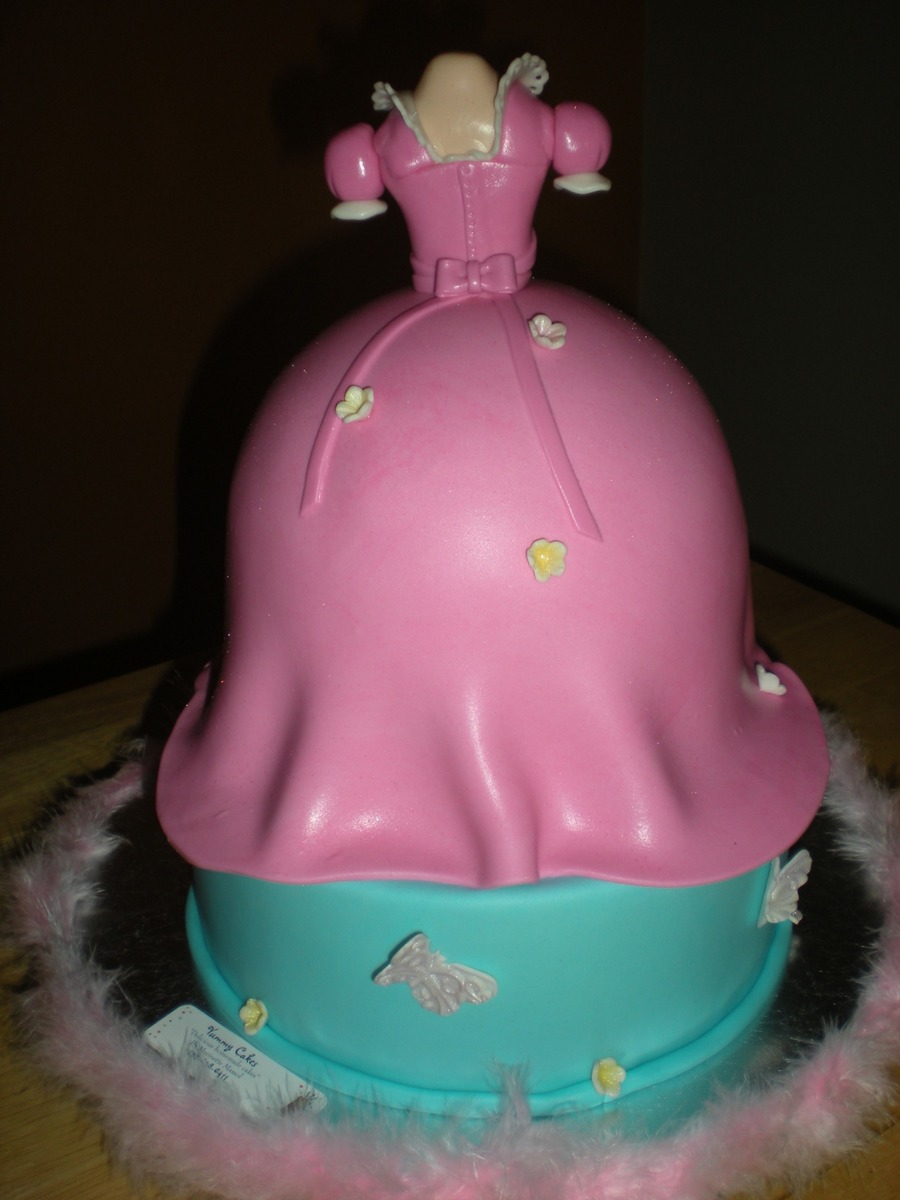 cinderella pink dress cake Pink Cinderella