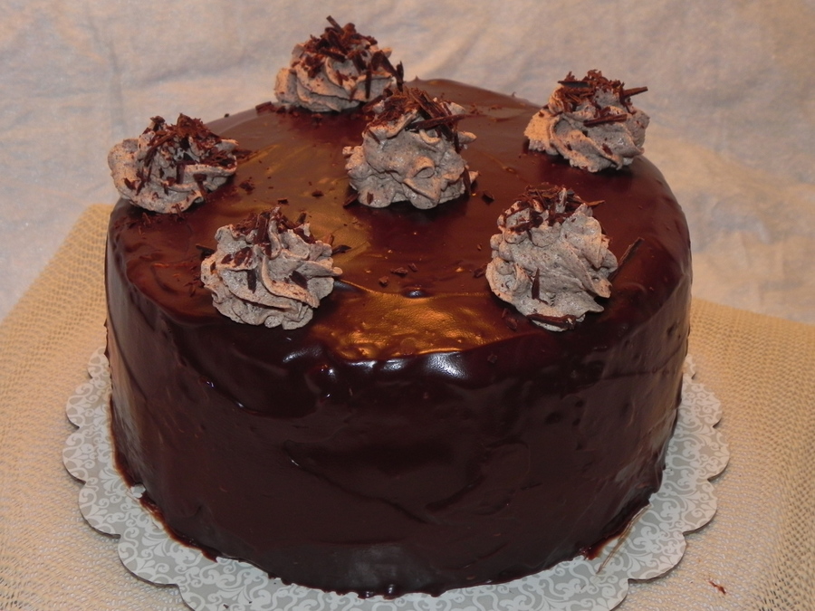 Chocolate Ganache Mousse Cake