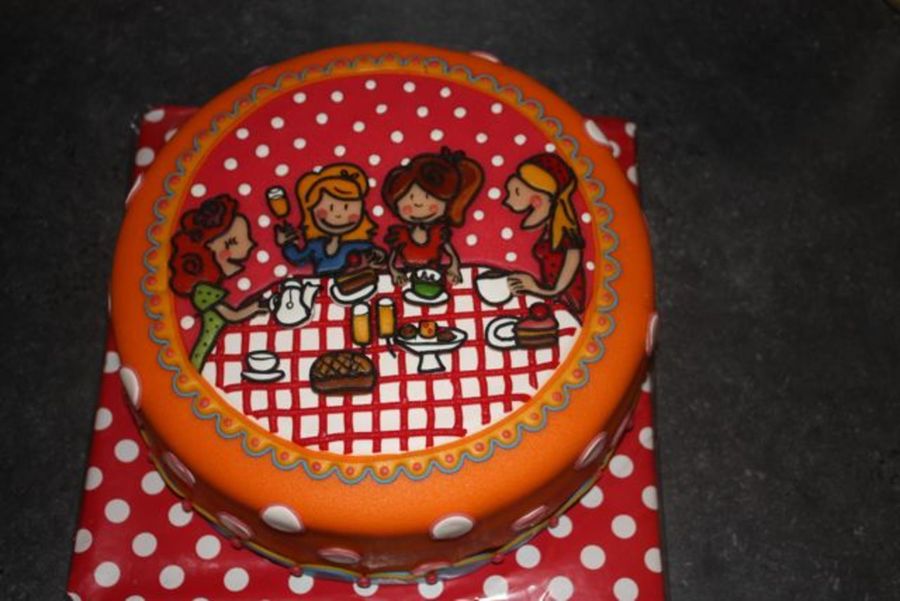 Blond Amsterdam Birthday Cake