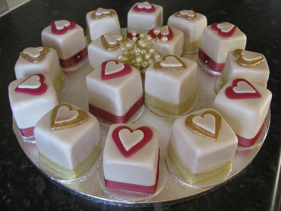 Mini Square Wedding Cakes