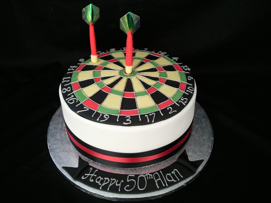 Dart Board Cake