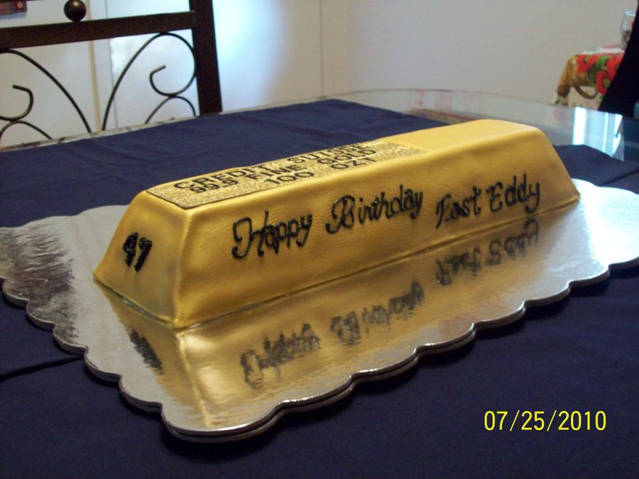 Gold Bar Cake