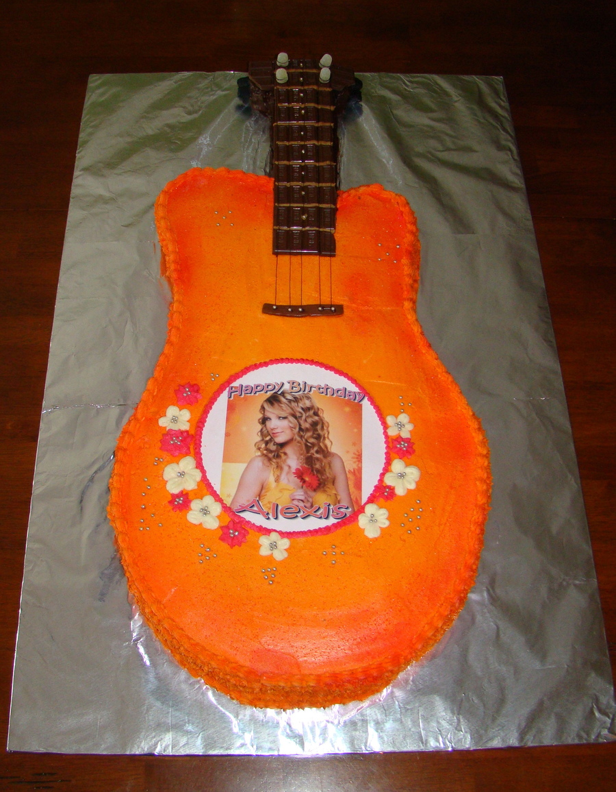 Taylor Swift Guitar Cake