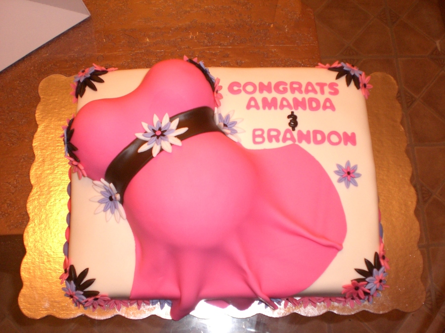 Pregnant Belly Cake CakeCentral
