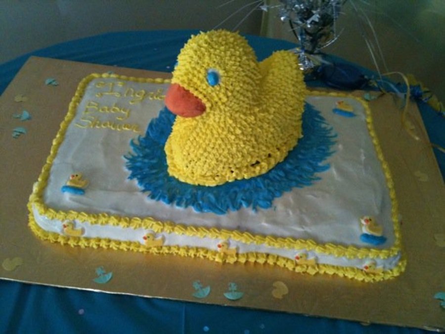 Ducky Baby Shower Cake