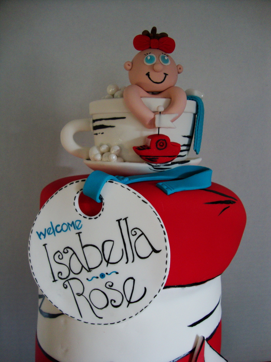 Cat In The Hat Baby Shower Cake